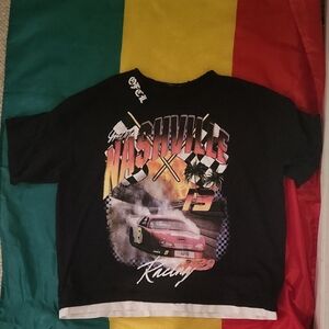 Boohoo Kids Black Nashville Racing Tee